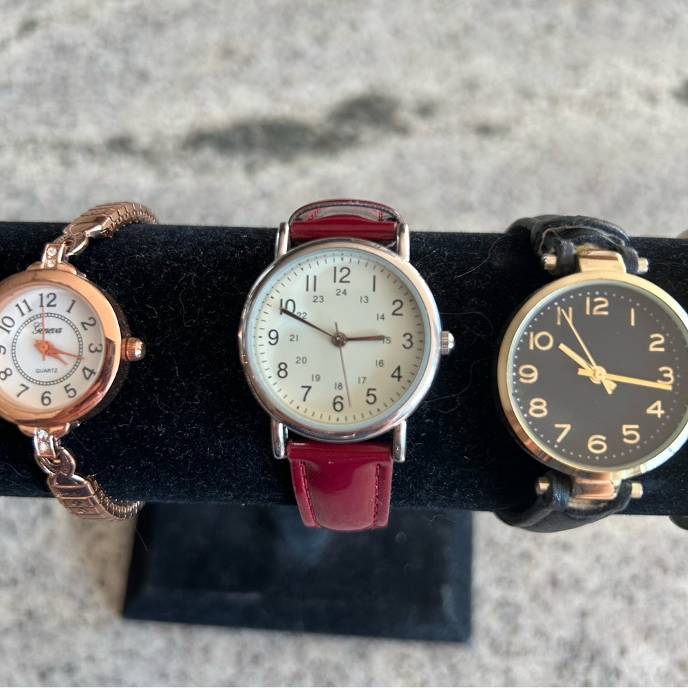Watch Lot- Black, Rose Gold, Burgundy, Gold - Picture 4 of 12